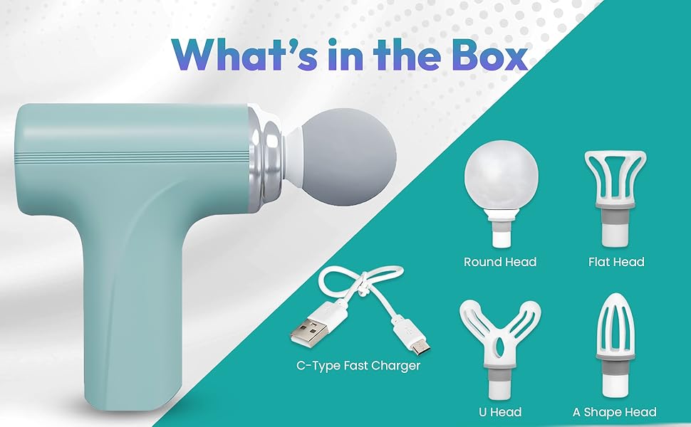 Massage Machine for Body Pain – Mini Massage Gun for Deep Tissue