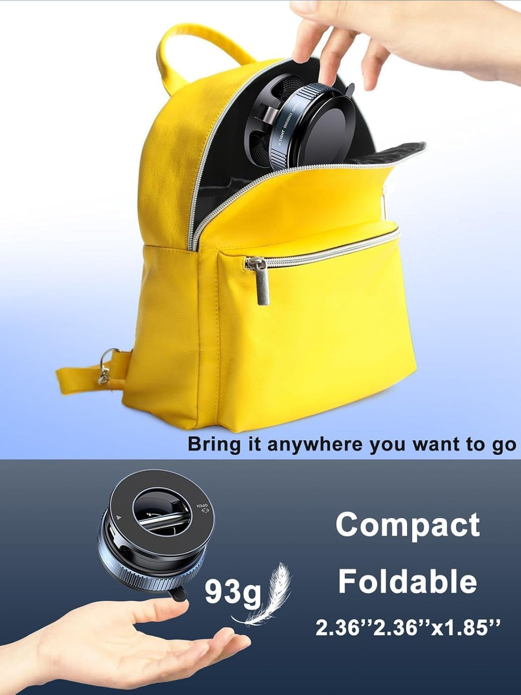 Car Dashboard Phone Holder 360° Vacuum Magnetic Phone Stand