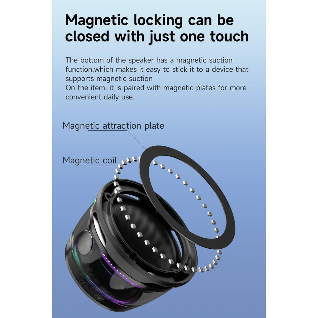 G200 Magnetic Bluetooth Speaker with RGB Lights