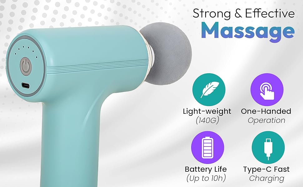Massage Machine for Body Pain – Mini Massage Gun for Deep Tissue
