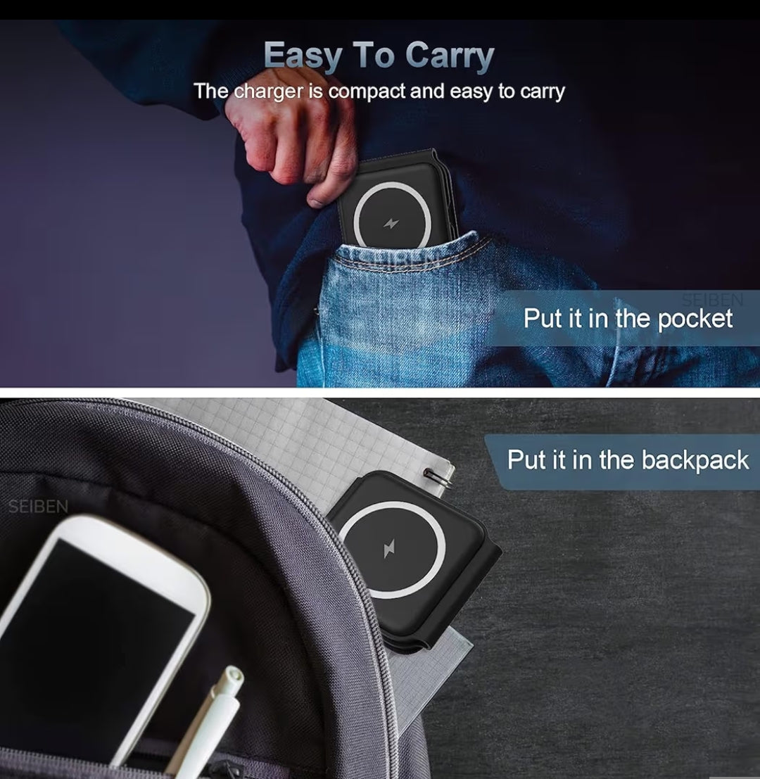 3-in-1 Foldable Wireless Charger, 23W Fast Charging Station